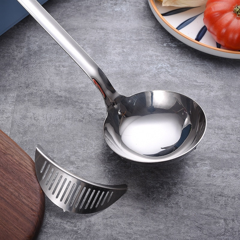 Lisslune | Long Handle Soup Strainer Spoon