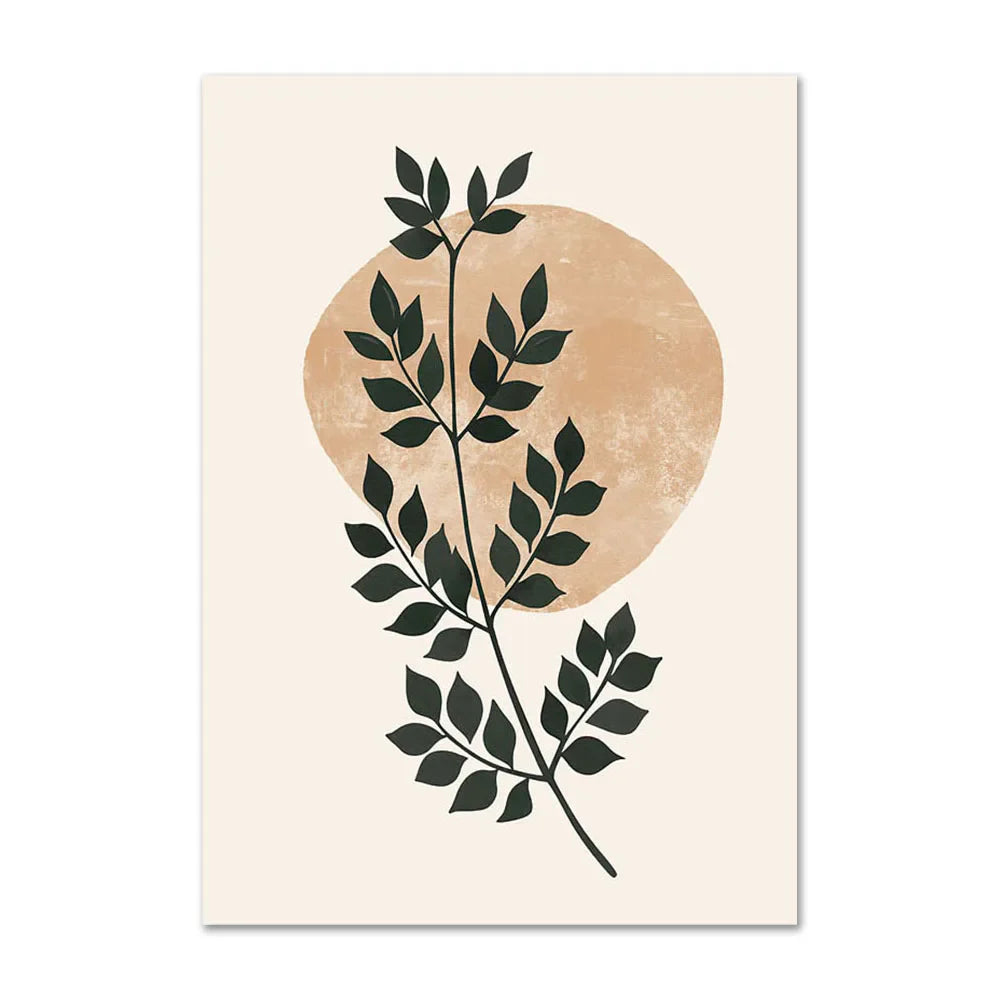 Lisslune | Vase & Bird Canvas Poster