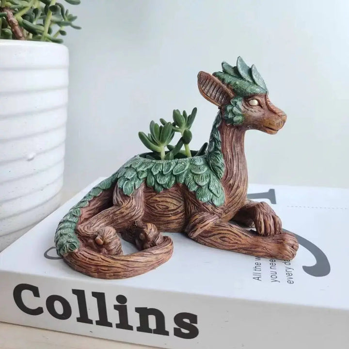Lisslune | WhimsiDragon Succulent Plant Box with Playful Fantasy Design