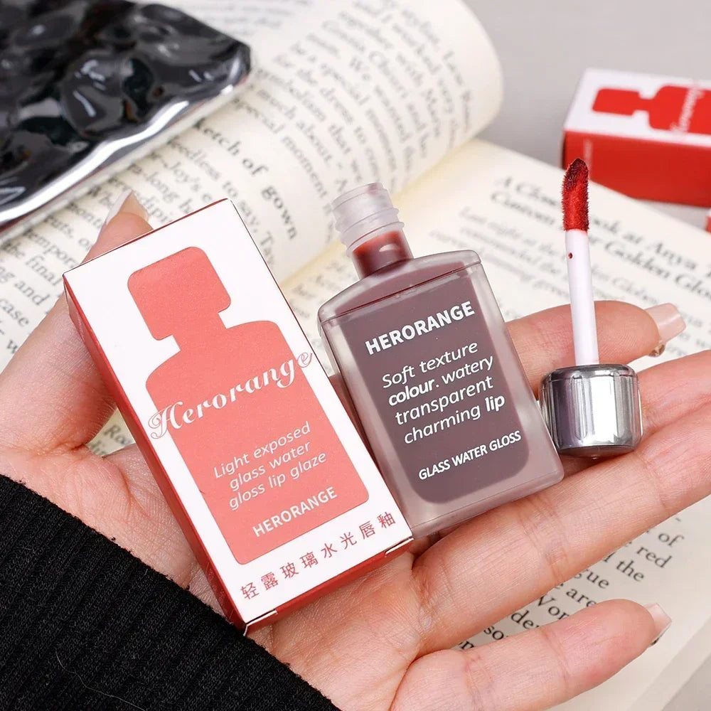 Rynx | Mirror Moisture Lip Jelly Long-lasting Transparent Jelly Black Tea Brown Lipstick Liquid Lipstick Lips Korean Makeup Cosmetics