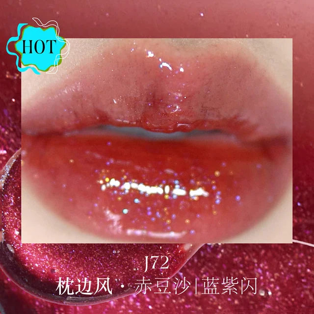 Rynx | Liaozhai Lipgloss Pearl Chameleon Shimmer Lip Tint Long-lasting Moisturizing Lipstick 3.5g Halloween Dark Cosmetics