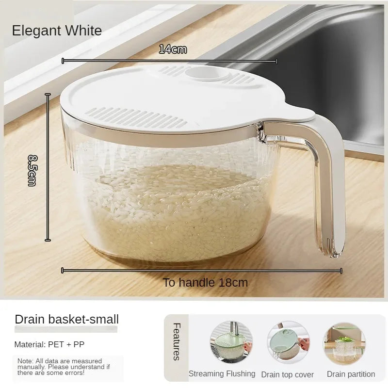 Lisslune | Innovative Rice Filtering System Drainer Basket