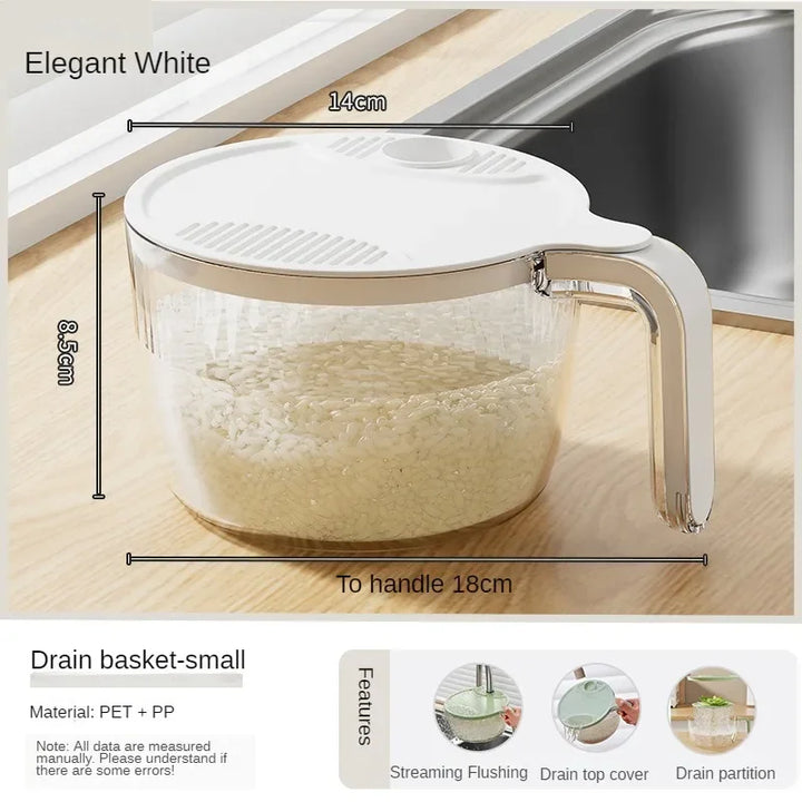 Lisslune | Innovative Rice Filtering System Drainer Basket
