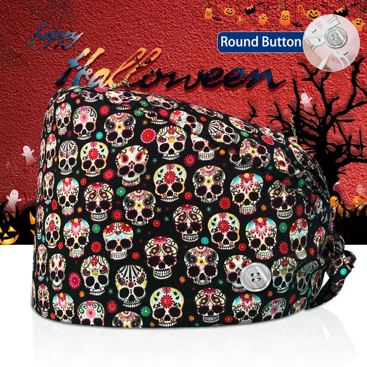 Lisslune | Surgical Skull Print Apron with Adjustable Design and Button
