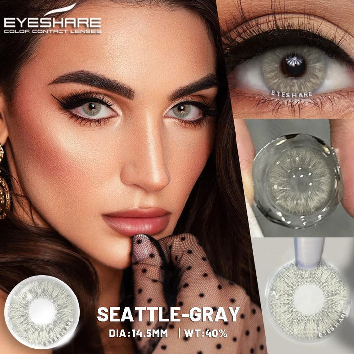 Rynx | New color contact lenses for eyes 1 pair gray pupil lens green lenses cosmetic blue eye contacts yearly brown eye lens