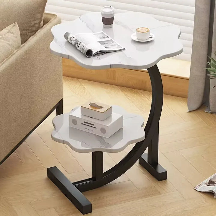 Lisslune | CasaLune Luxury Two-Tier Portable Side Table – Compact, Modern & Functional Design