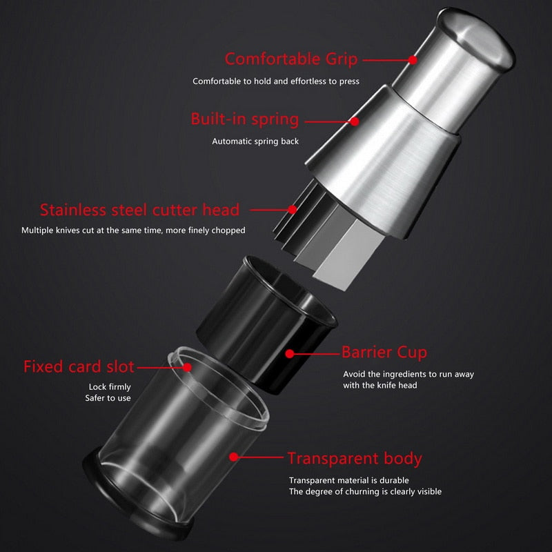 Lisslune | Handheld Manual Food Chopper Slicer
