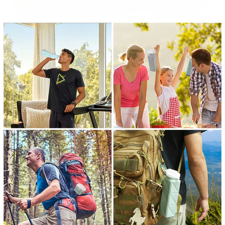 Lisslune | Practical Foldable Silicone Bottle for On the Go