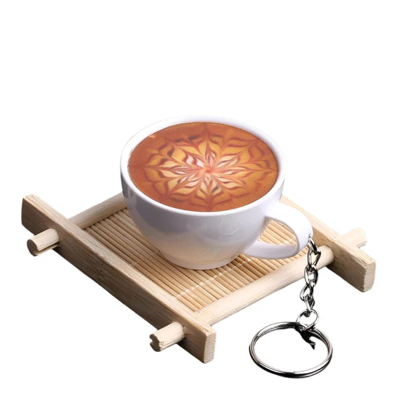 Lisslune | Charming miniature resin coffee and tea cup display model for playful decoration