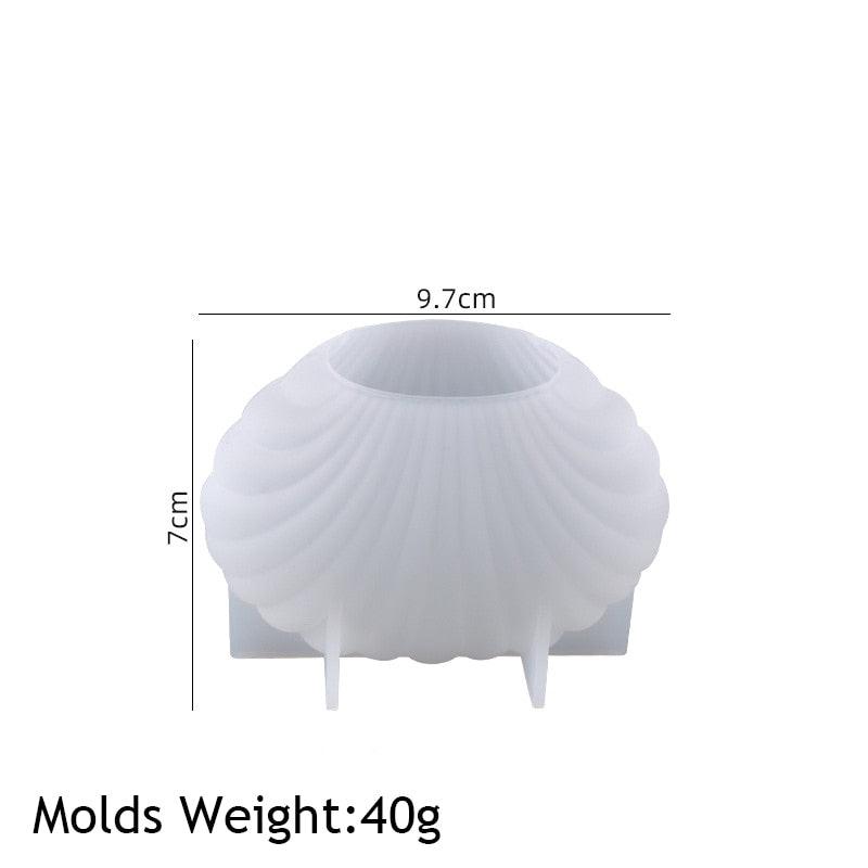 Lisslune | Marine Shell Silicone Mold Set - Creative DIY Set for Candles, Soaps, and Home Decor
