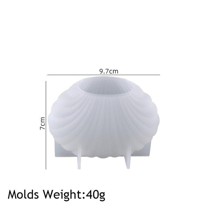 Lisslune | Marine Shell Silicone Mold Set - Creative DIY Set for Candles, Soaps, and Home Decor