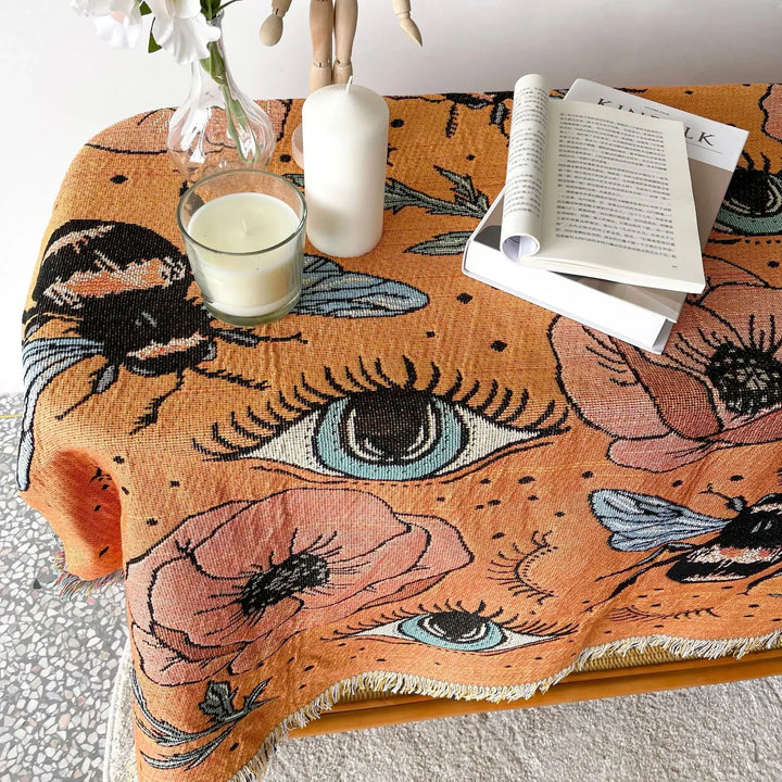 Lisslune | Bee & Eyes Garden Blanket