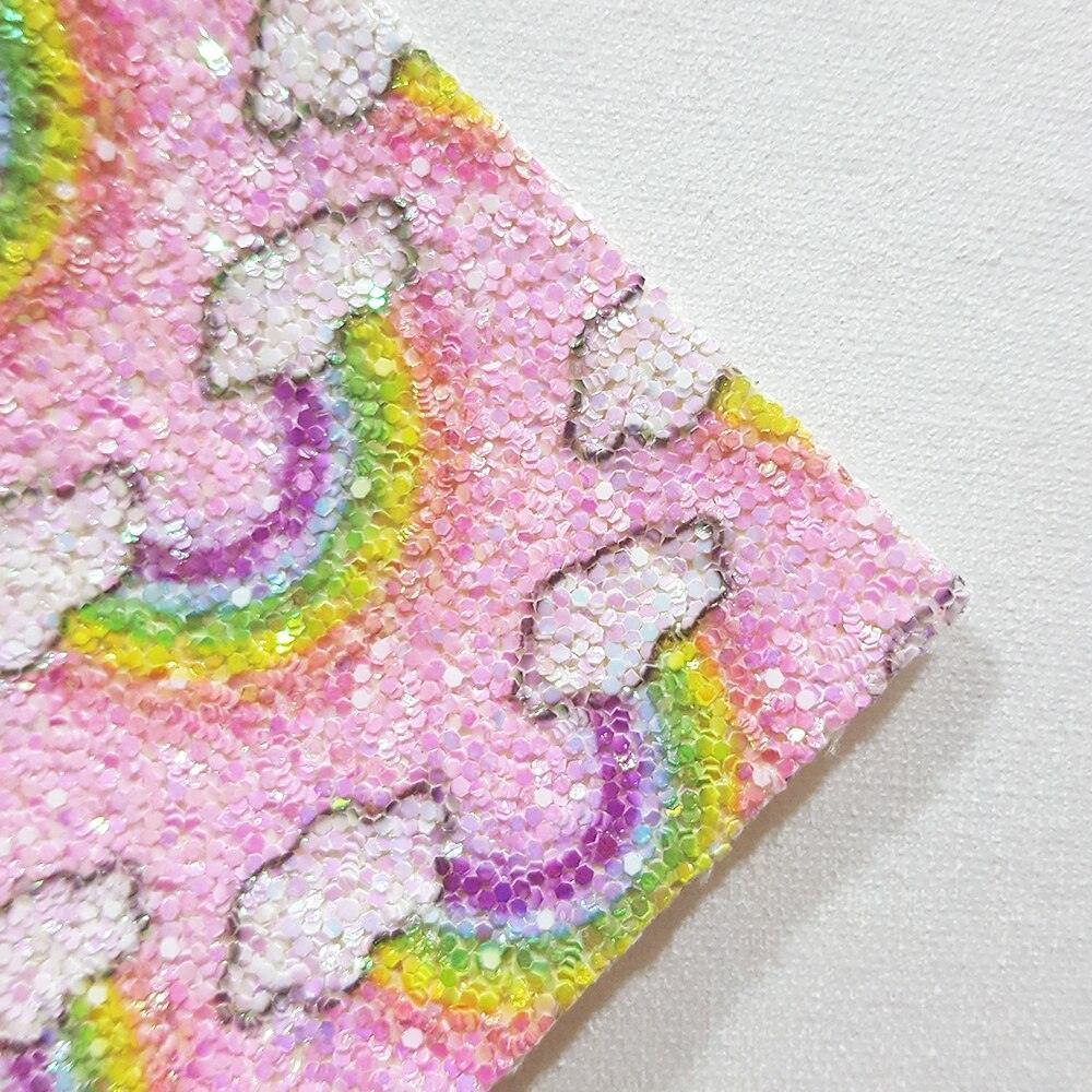 Lisslune | Vibrant Rainbow Synthetic Leather Sheets: Colorful Creative Materials for Projects