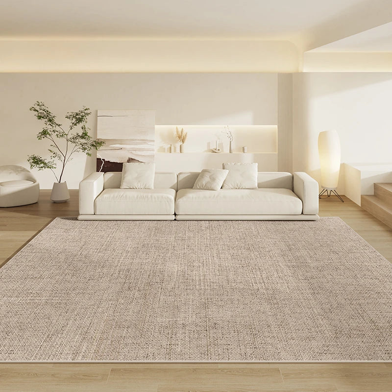 Rynx | Living Room Cream Stylish Sofa Carpets Easy Care Bedroom Nightstand Large Area Rug Luxury Wardrobe Decoration Non-Slip Rugs Carpet