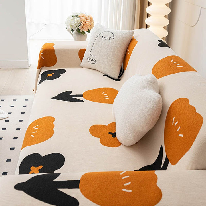 Lisslune | Floral Blossom Non-Slip Modern Sofa Cover