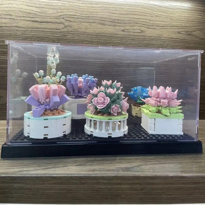 Lisslune | Acrylic Display Case for Block Figures with Dust Protection