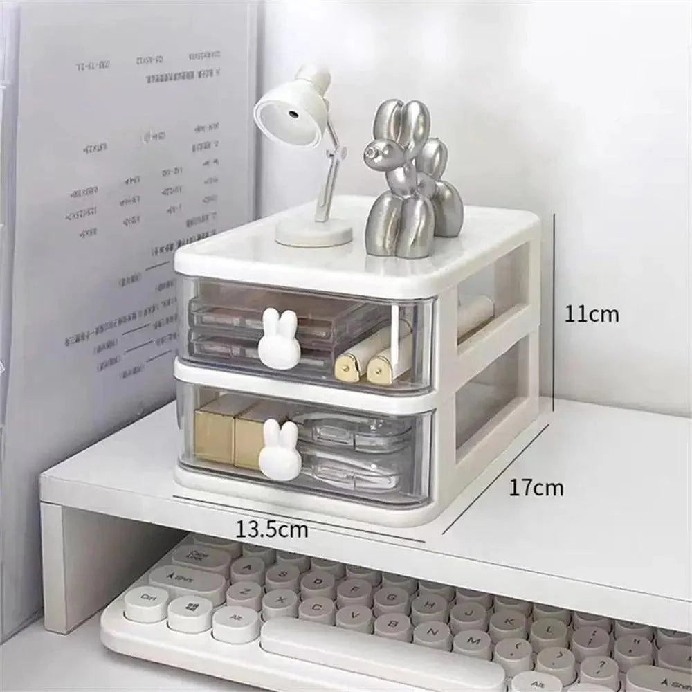 Lisslune | Slim clear acrylic desk organizer for a modern workplace
