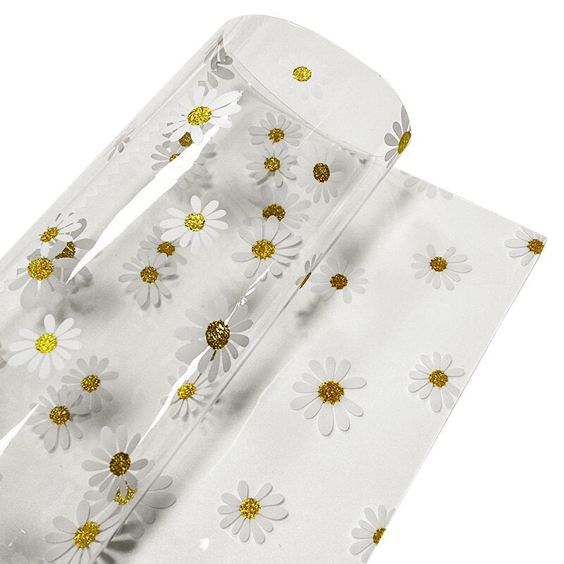 Lisslune | Floral Elegance PVC Craft Film for Creative Home Decor and DIY Projects