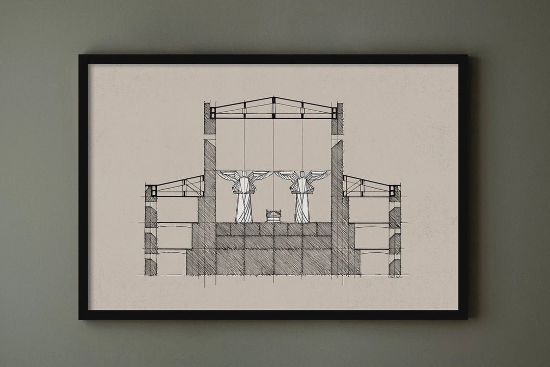 Lisslune | Temple Canvas Poster