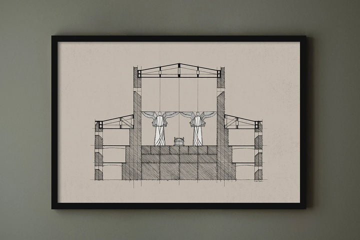 Lisslune | Temple Canvas Poster