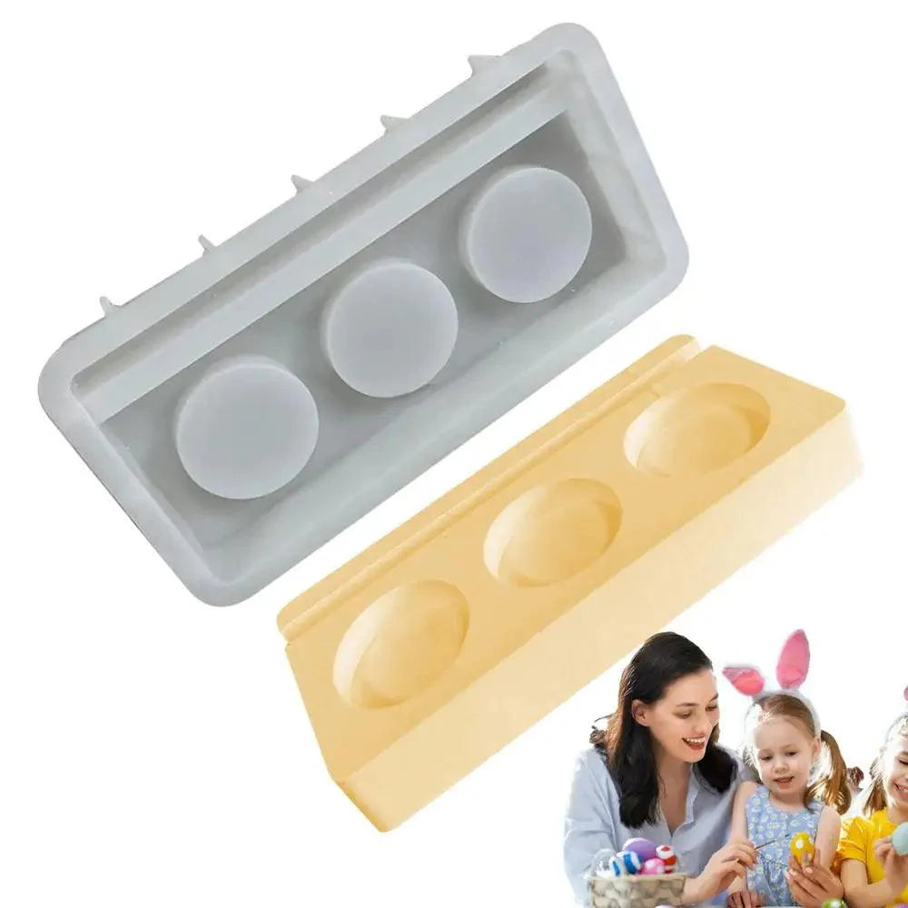 Lisslune | 3D Hollow Easter Bunny Candle Silicone Mold for Handmade Crafts and Resin Art