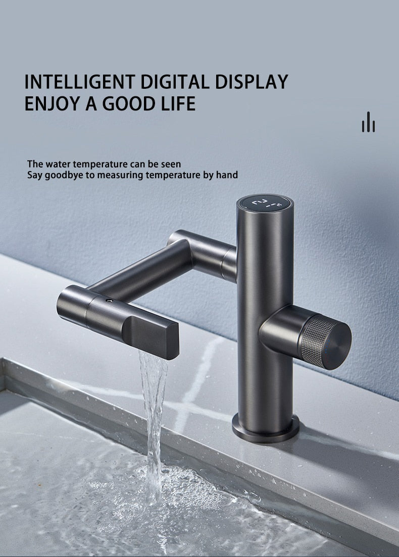 Lisslune | Hydroelectric Rotating Modern Smart Waterfall Faucet