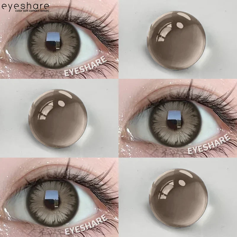 Rynx | 1 Pair Purple Colored Contact Lenses Fashion Cosplay Contact Lenses for Eyes Red Lenses Pink Soft Lenses Beauty Make-up Annual
