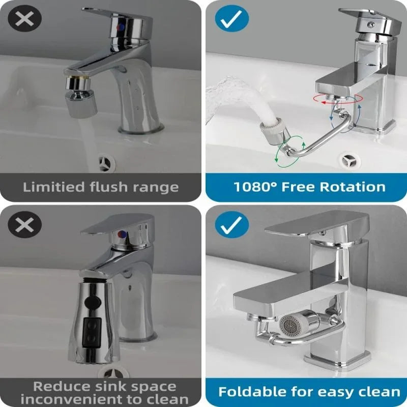 Lisslune | Rotating Multi-Purpose Universal Anti-Splash Faucet Extender