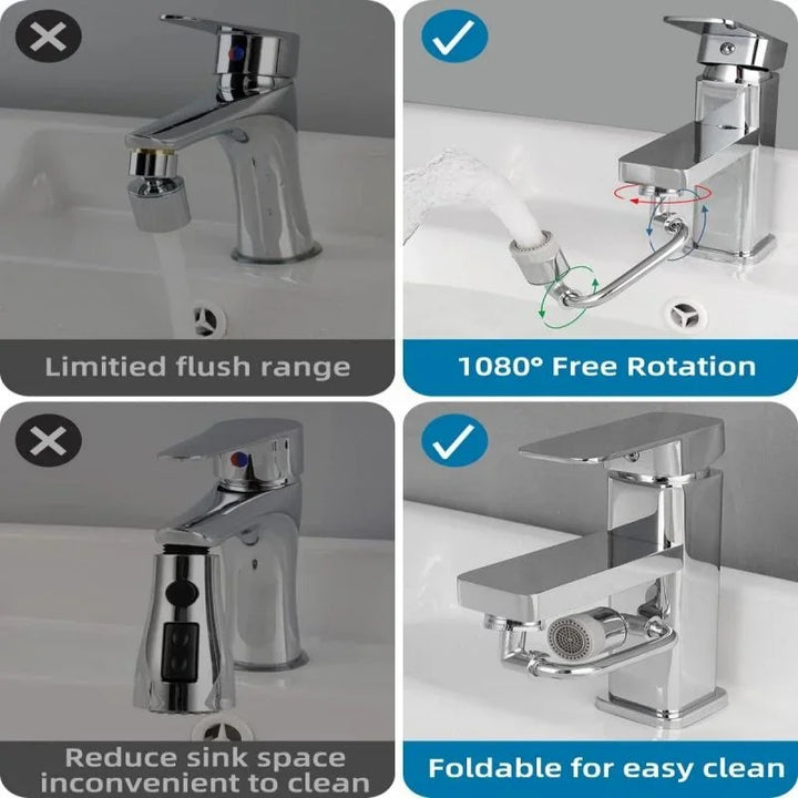 Lisslune | Rotating Multi-Purpose Universal Anti-Splash Faucet Extender