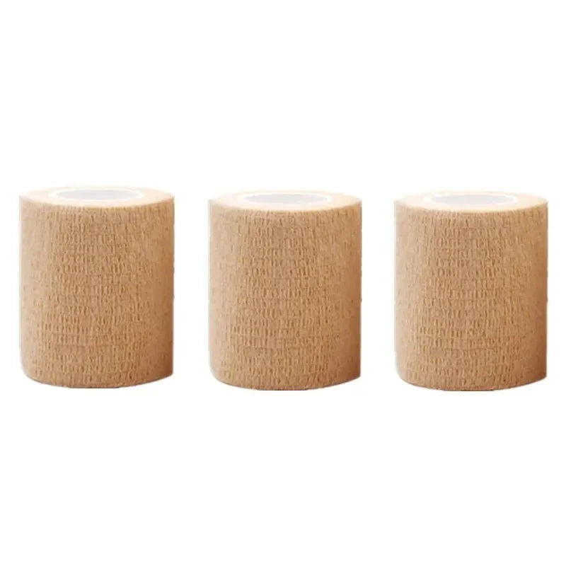 Rynx | 3 pieces self-adhesive elastic bandages 5cm*4.5m first aid patch & medical health care treatment bandage kit bandage tape first aid tool