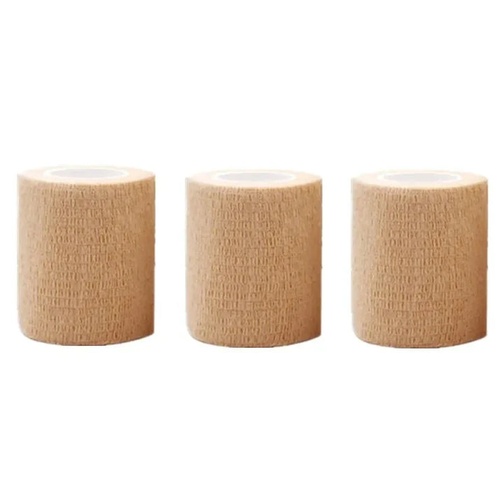 Rynx | 3 pieces self-adhesive elastic bandages 5cm*4.5m first aid patch & medical health care treatment bandage kit bandage tape first aid tool