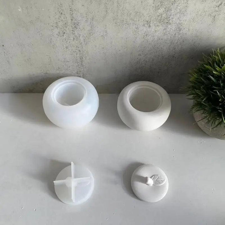 Lisslune | Fruit-shaped DIY Silicone Candle Pot Mold for Jewelry Storage and Home Decoration