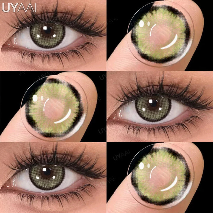 Rynx | 1 Pair Brown Lenses Natural Large Eyes Gray Lenses Cosmetics Korean Style Lenses y2k Colorcon Blue Eye Contacts Purple Lenses