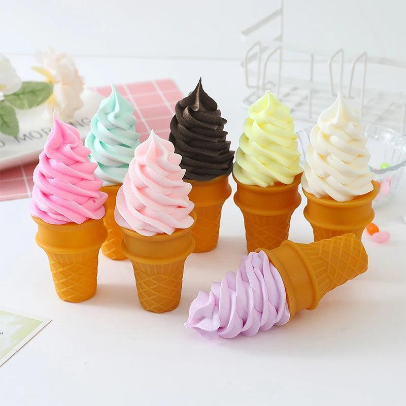 Lisslune | lifelike decorative ice cream cone model for photography and shop displays