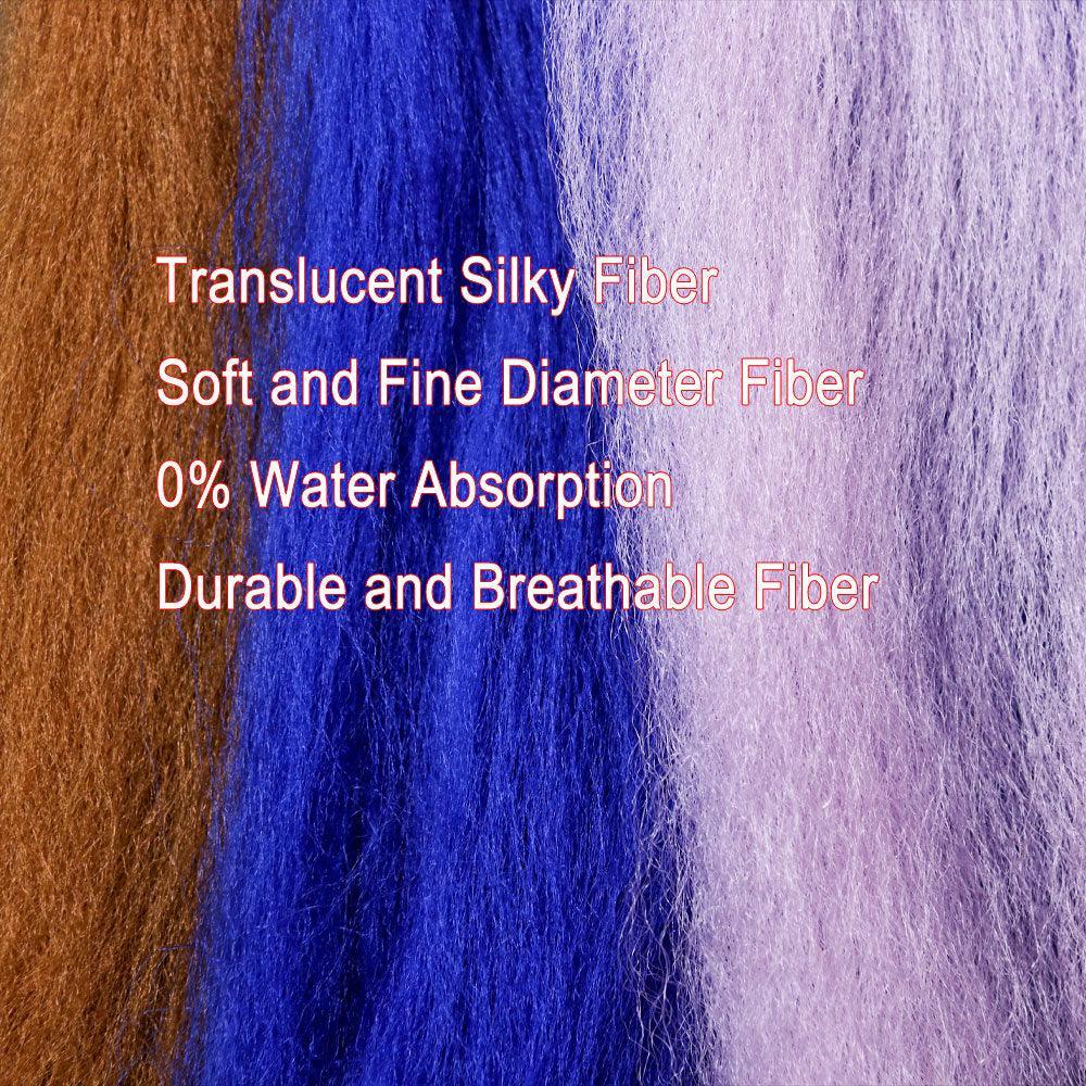 Lisslune | Vivid Synthetic Hair Fly Tying Material - High-Quality Fiber for Authentic Fly Designs