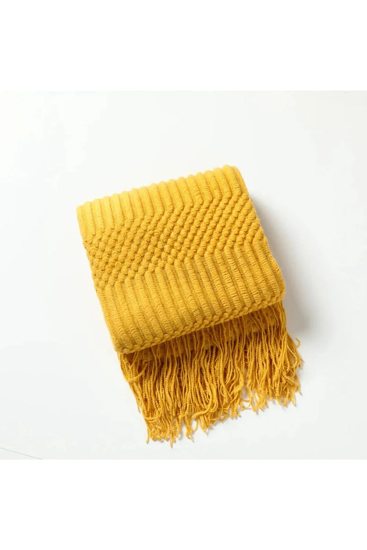 Lisslune | Diamond Knit Throw Blanket