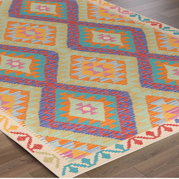 Rynx | Ethnic Style Living Room Sofa Decorative Rugs Retro American Bedroom Area Rug Persian Soft Wardrobe Balcony Rug Carpet
