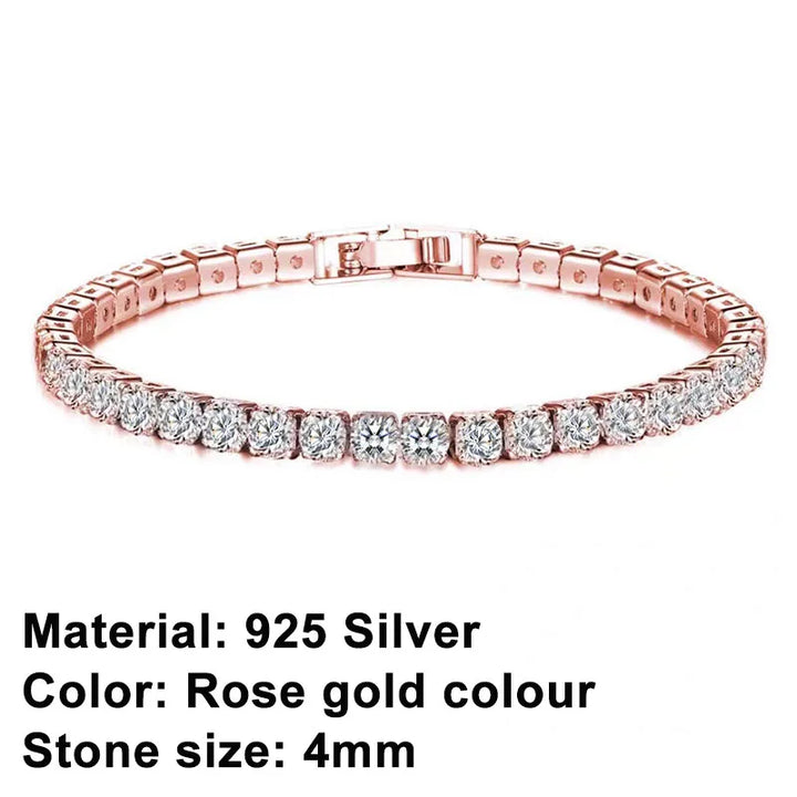 Lisslune | Tennis Bracelet – Shine with Attitude: Elegance in Sterling Silver and Hip-Hop Flair!
