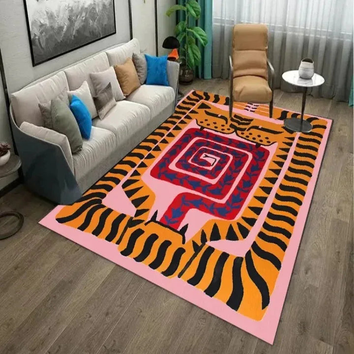 Rynx | Creative Animal Living Room Large Rugs Lightweight Luxury Fashion Bedroom Decorative Rug Comfortable Easy Care Home Rug Carpet