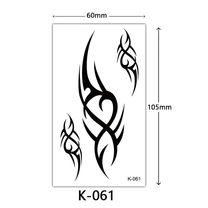 Rynx | New Temporary Tattoo Stickers Sexy Totem Butterfly Dreamcatcher Transfer Flash Tattoo Women Neck Hand Body Art Artificial Tattoos Men