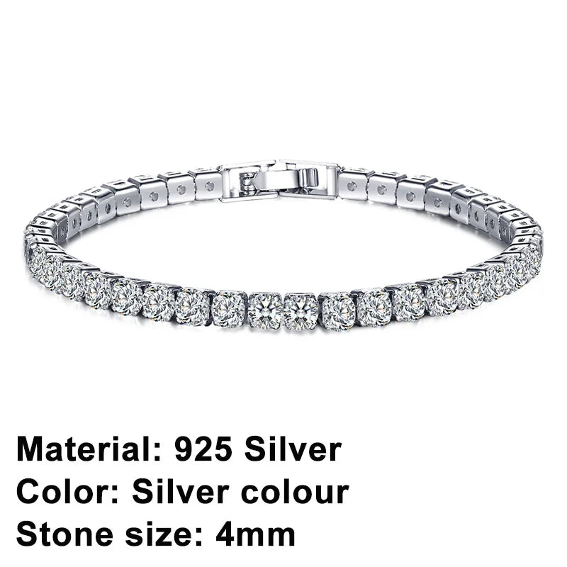 Lisslune | Tennis Bracelet – Shine with Attitude: Elegance in Sterling Silver and Hip-Hop Flair!