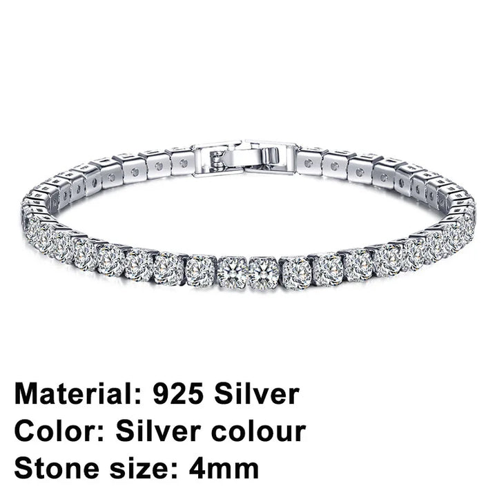 Lisslune | Tennis Bracelet – Shine with Attitude: Elegance in Sterling Silver and Hip-Hop Flair!