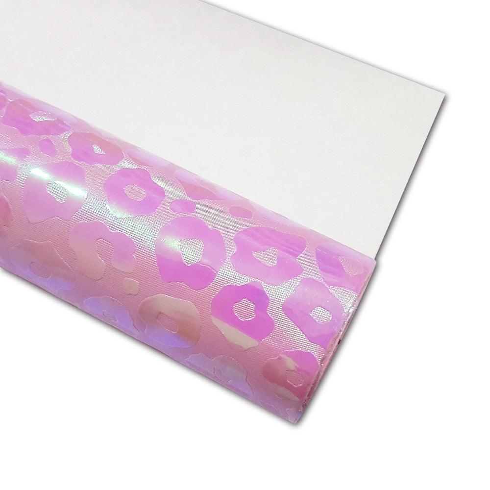 Lisslune | Leopard Spot Synthetic Leather Crafting Roll - Creative DIY Essence (50x120cm)