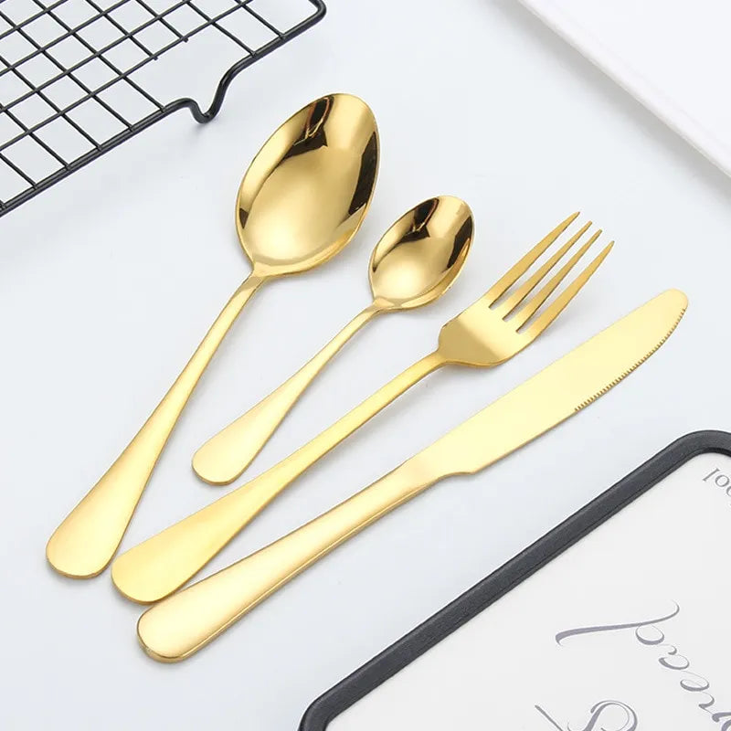 Lisslune | Golden Cutlery Set