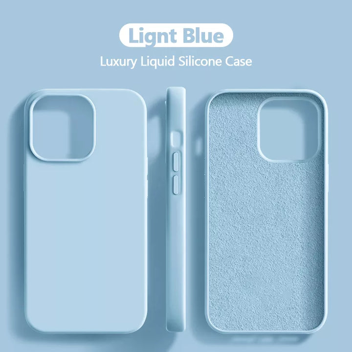 Lisslune | Liquid silicone case shockproof for iPhone 15 14 13