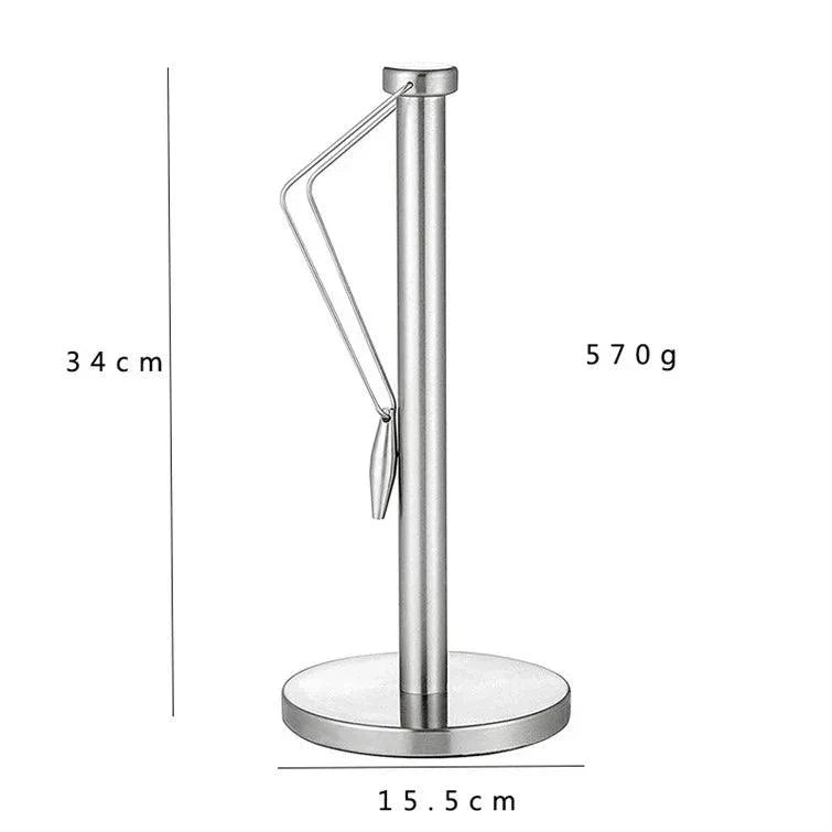 Lisslune | Elegant stainless steel paper roll holder for kitchen and bathroom
