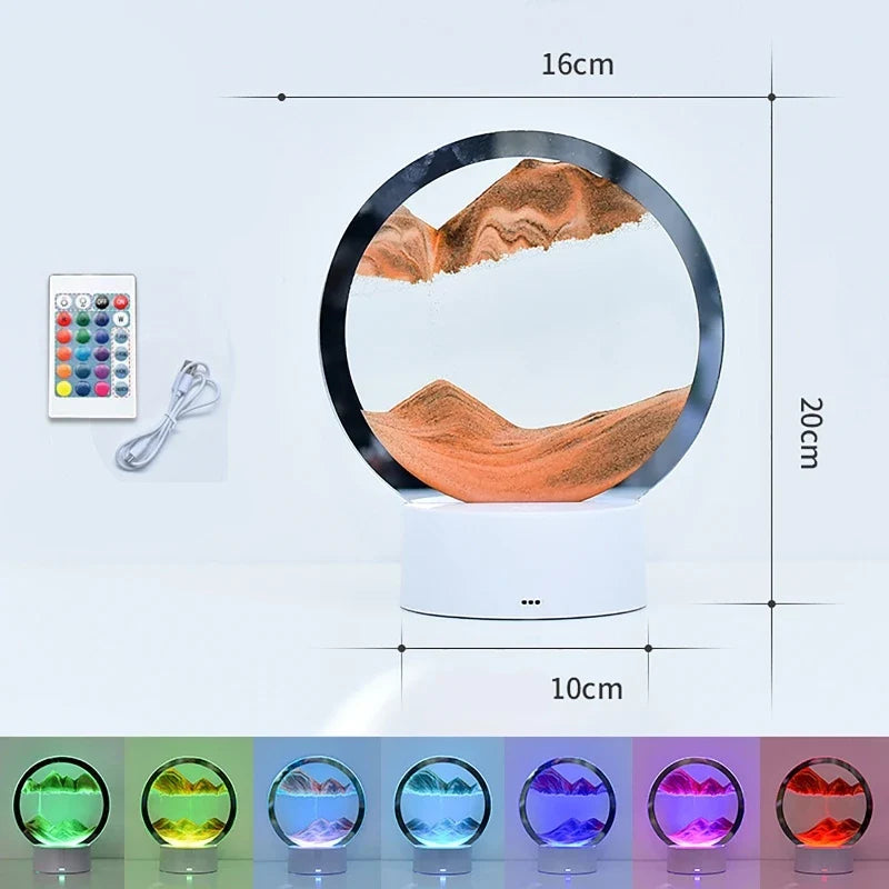 Lisslune | Sandscape Lamp 3D Moving Sand Art