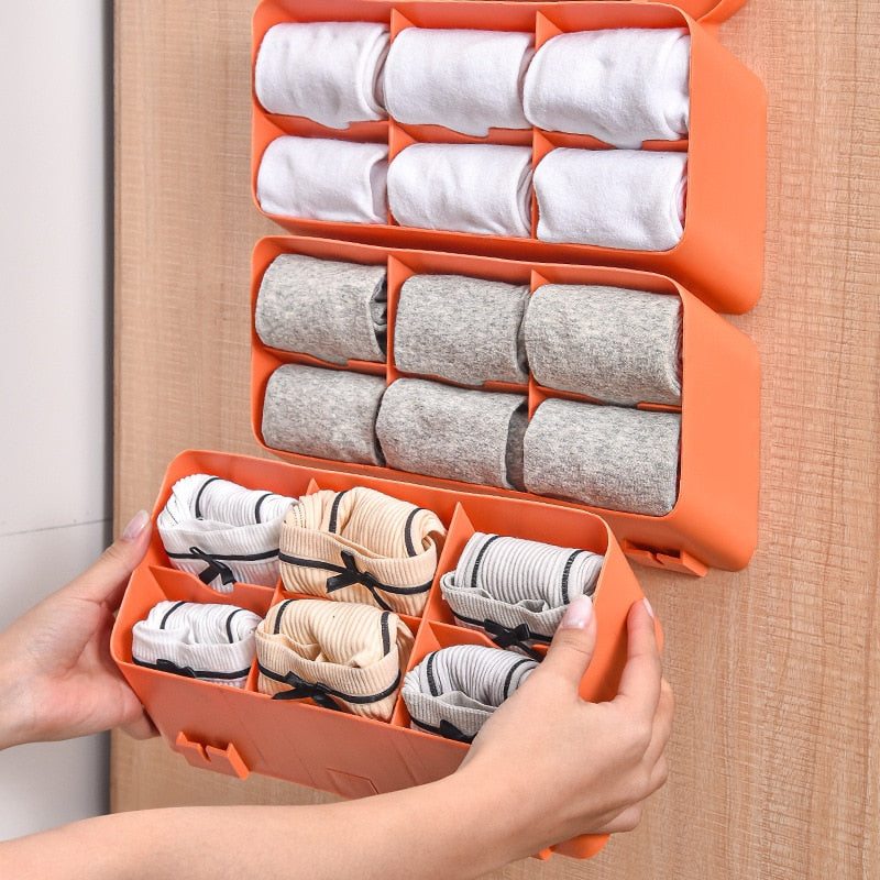 Lisslune | Self-Adhesive Stackable Wall Cloth Organizer Shelf