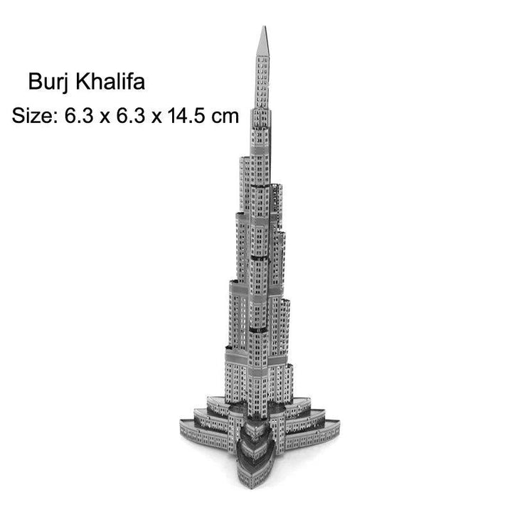 Lisslune | Global Landmark 3D Metal Puzzle Set: Construct and Explore Iconic Structures