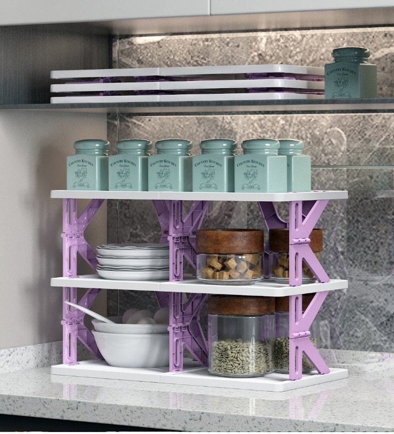 Lisslune | Space Saving Foldable Stackable Shoe Storage Rack